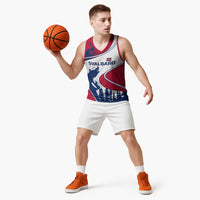 Svalbard Norway Basketball Jersey with Polar Bear Forest and Norwegian Flag - Wonder Print Shop