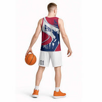 Svalbard Norway Basketball Jersey with Polar Bear Forest and Norwegian Flag - Wonder Print Shop