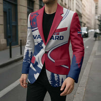 Svalbard Norway Blazer with Polar Bear Forest and Norwegian Flag - Wonder Print Shop