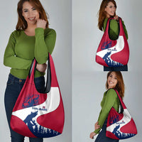 Svalbard Norway Grocery Bag with Polar Bear Forest and Norwegian Flag - Wonder Print Shop