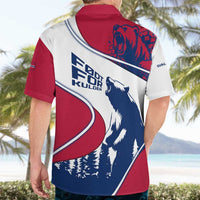 Svalbard Norway Hawaiian Shirt with Polar Bear Forest and Norwegian Flag - Wonder Print Shop