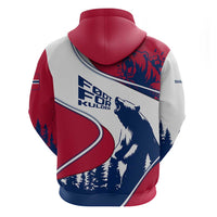 Svalbard Norway Hoodie with Polar Bear Forest and Norwegian Flag - Wonder Print Shop