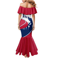 Svalbard Norway Mermaid Dress with Polar Bear Forest and Norwegian Flag - Wonder Print Shop