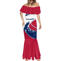 Svalbard Norway Mermaid Dress with Polar Bear Forest and Norwegian Flag - Wonder Print Shop