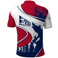 Svalbard Norway Polo Shirt with Polar Bear Forest and Norwegian Flag - Wonder Print Shop