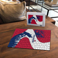 Svalbard Norway Puzzle with Polar Bear Forest and Norwegian Flag - Wonder Print Shop