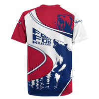 Svalbard Norway Rugby Jersey with Polar Bear Forest and Norwegian Flag - Wonder Print Shop