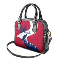 Svalbard Norway Shoulder Handbag with Polar Bear Forest and Norwegian Flag - Wonder Print Shop