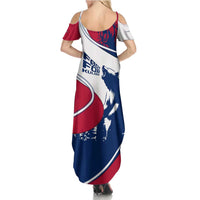 Svalbard Norway Summer Maxi Dress with Polar Bear Forest and Norwegian Flag - Wonder Print Shop