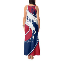 Svalbard Norway Tank Maxi Dress with Polar Bear Forest and Norwegian Flag - Wonder Print Shop