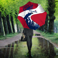Svalbard Norway Umbrella with Polar Bear Forest and Norwegian Flag - Wonder Print Shop