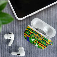 Nevis in Saint Kitts and Nevis AirPods Case Geometric Pattern and Coat of Arms - Wonder Print Shop