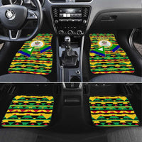 Nevis in Saint Kitts and Nevis Car Mats Geometric Pattern and Coat of Arms - Wonder Print Shop