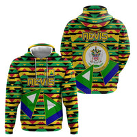 Nevis in Saint Kitts and Nevis Hoodie Geometric Pattern and Coat of Arms - Wonder Print Shop