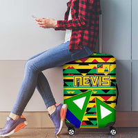 Nevis in Saint Kitts and Nevis Luggage Cover Geometric Pattern and Coat of Arms - Wonder Print Shop