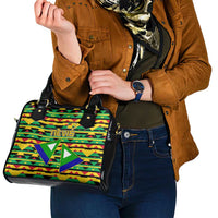 Nevis in Saint Kitts and Nevis Shoulder Handbag Geometric Pattern and Coat of Arms - Wonder Print Shop
