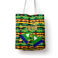 Nevis in Saint Kitts and Nevis Tote Bag Geometric Pattern and Coat of Arms - Wonder Print Shop