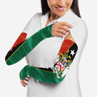 Nevis in Saint Kitts and Nevis Arm Sleeves Star Design and Coat of Arms - Wonder Print Shop