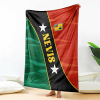 Nevis in Saint Kitts and Nevis Blanket Star Design and Coat of Arms - Wonder Print Shop