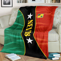 Nevis in Saint Kitts and Nevis Blanket Star Design and Coat of Arms - Wonder Print Shop