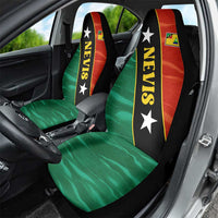 Nevis in Saint Kitts and Nevis Car Seat Cover Star Design and Coat of Arms - Wonder Print Shop