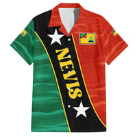 Nevis in Saint Kitts and Nevis Family Matching Puletasi and Hawaiian Shirt Star Design and Coat of Arms - Wonder Print Shop