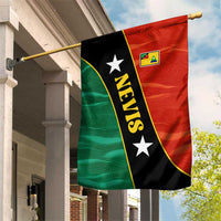 Nevis in Saint Kitts and Nevis Garden Flag Star Design and Coat of Arms - Wonder Print Shop