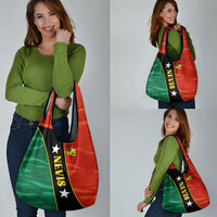 Nevis in Saint Kitts and Nevis Grocery Bag Star Design and Coat of Arms - Wonder Print Shop