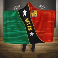 Nevis in Saint Kitts and Nevis Hooded Blanket Star Design and Coat of Arms - Wonder Print Shop