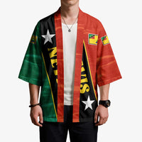 Nevis in Saint Kitts and Nevis Kimono Star Design and Coat of Arms - Wonder Print Shop