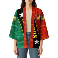 Nevis in Saint Kitts and Nevis Kimono Star Design and Coat of Arms - Wonder Print Shop
