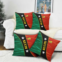 Nevis in Saint Kitts and Nevis Pillow Cover Star Design and Coat of Arms - Wonder Print Shop