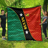 Nevis in Saint Kitts and Nevis Quilt Star Design and Coat of Arms - Wonder Print Shop