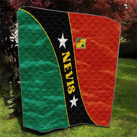 Nevis in Saint Kitts and Nevis Quilt Star Design and Coat of Arms - Wonder Print Shop