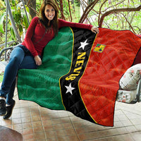 Nevis in Saint Kitts and Nevis Quilt Star Design and Coat of Arms - Wonder Print Shop