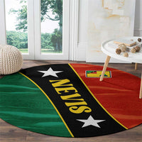 Nevis in Saint Kitts and Nevis Round Carpet Star Design and Coat of Arms - Wonder Print Shop