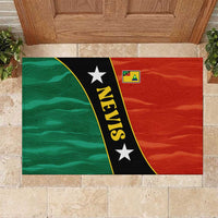 Nevis in Saint Kitts and Nevis Rubber Doormat Star Design and Coat of Arms - Wonder Print Shop