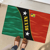 Nevis in Saint Kitts and Nevis Rubber Doormat Star Design and Coat of Arms - Wonder Print Shop