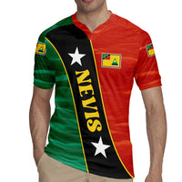 Nevis in Saint Kitts and Nevis Rugby Jersey Star Design and Coat of Arms - Wonder Print Shop