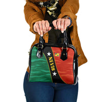 Nevis in Saint Kitts and Nevis Shoulder Handbag Star Design and Coat of Arms - Wonder Print Shop