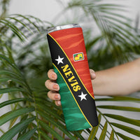 Nevis in Saint Kitts and Nevis Skinny Tumbler Star Design and Coat of Arms - Wonder Print Shop