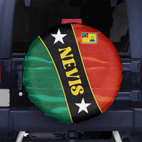 Nevis in Saint Kitts and Nevis Spare Tire Cover Star Design and Coat of Arms - Wonder Print Shop