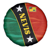 Nevis in Saint Kitts and Nevis Spare Tire Cover Star Design and Coat of Arms - Wonder Print Shop