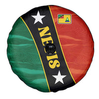 Nevis in Saint Kitts and Nevis Spare Tire Cover Star Design and Coat of Arms - Wonder Print Shop