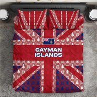 Cayman Islands Christmas Bedding Set Xmas Pattern and Coat of Arms - Wonder Print Shop