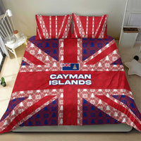 Cayman Islands Christmas Bedding Set Xmas Pattern and Coat of Arms - Wonder Print Shop