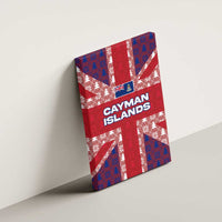Cayman Islands Christmas Canvas Wall Art Xmas Pattern and Coat of Arms - Wonder Print Shop