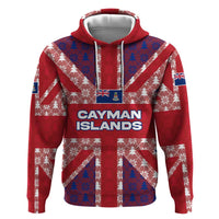 Cayman Islands Christmas Hoodie Xmas Pattern and Coat of Arms - Wonder Print Shop
