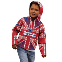 Cayman Islands Christmas Kid Hoodie Xmas Pattern and Coat of Arms - Wonder Print Shop
