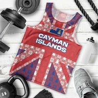 Cayman Islands Christmas Men Tank Top Xmas Pattern and Coat of Arms - Wonder Print Shop